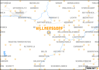 map of Willmersdorf