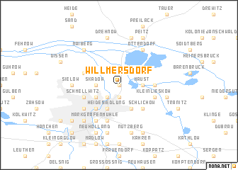 map of Willmersdorf