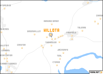 map of Willota