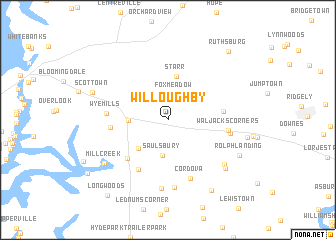 map of Willoughby