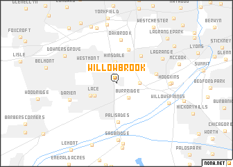 map of Willowbrook