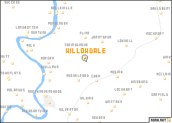 map of Willowdale