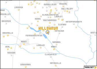 map of Willow Run