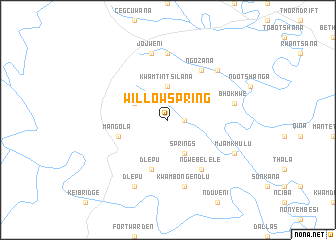 map of Willow Spring