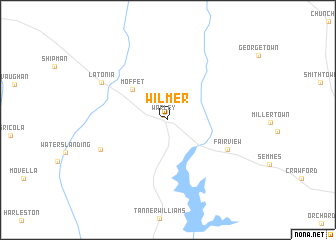 map of Wilmer