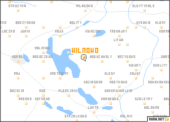 map of Wilnowo