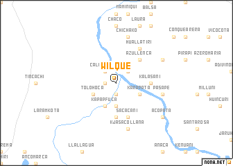 map of Wilque