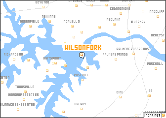 map of Wilson Fork