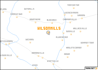 map of Wilson Mills