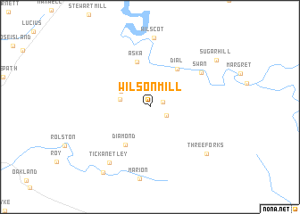 map of Wilson Mill
