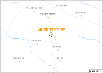 map of Wilsons Store