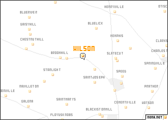 map of Wilson