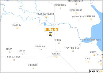 map of Wilton