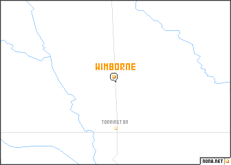 map of Wimborne