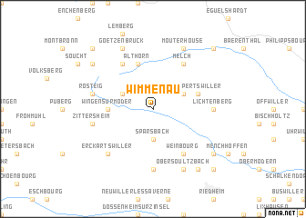 map of Wimmenau