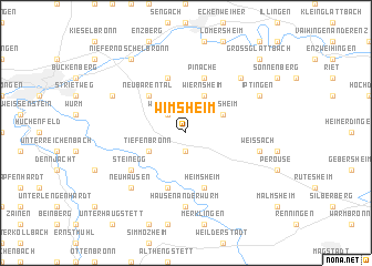 map of Wimsheim