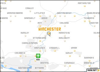 map of Winchester