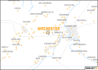 map of Winchester