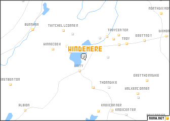 map of Windemere