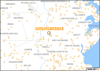 map of Winding Brooke