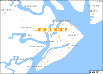 map of Windmill Harbor