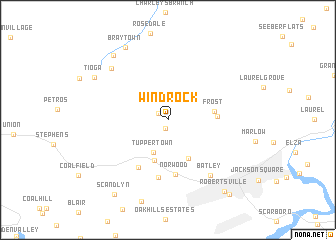 map of Windrock