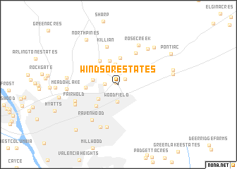 map of Windsor Estates