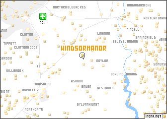map of Windsor Manor