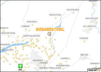 map of Windward Trail