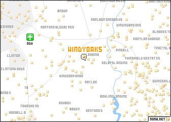 map of Windy Oaks