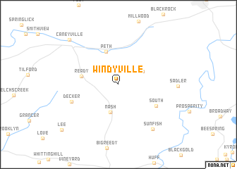 map of Windyville