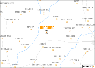 map of Wingard