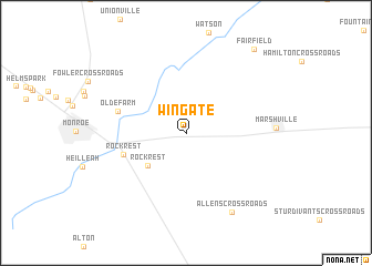 map of Wingate