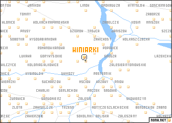 map of Winiarki