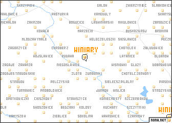 map of Winiary