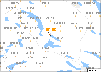 map of Winiec
