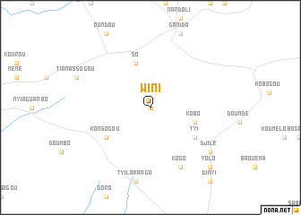 map of Wini