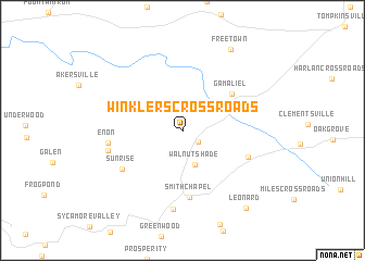 map of Winklers Crossroads
