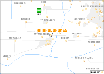 map of Winnwood Homes