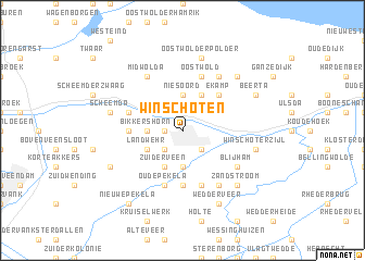 map of Winschoten