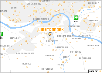 map of Winston Park