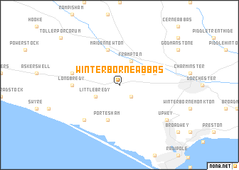 map of Winterborne Abbas