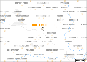 map of Winterlingen