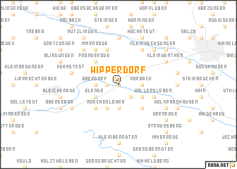map of Wipperdorf