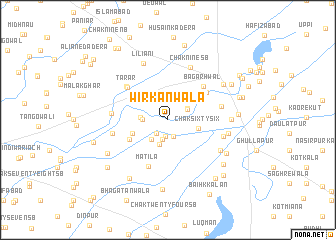 map of Wirkānwāla