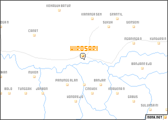 map of Wirosari