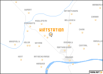 map of Wirt Station
