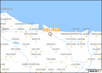 map of Wiślinka