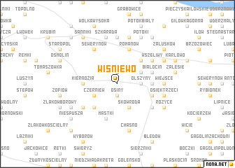 map of Wiśniewo