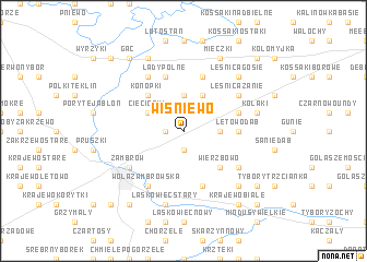 map of Wiśniewo